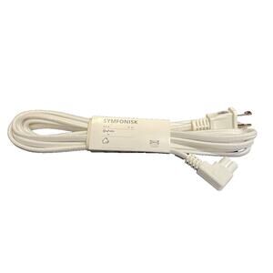 IKEA SYMFONISK Power Supply Cord, Textile/White 11' 6" ( 3.5 m )-New